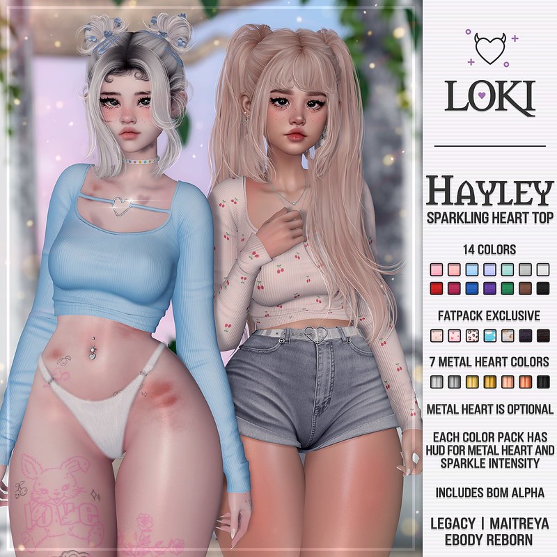 Loki • Hayley Sparkling Heart Top • The Fifty | February '22