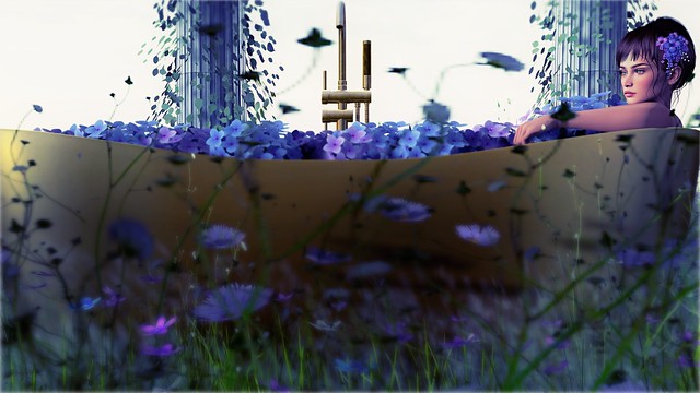 Bathing in blossoms