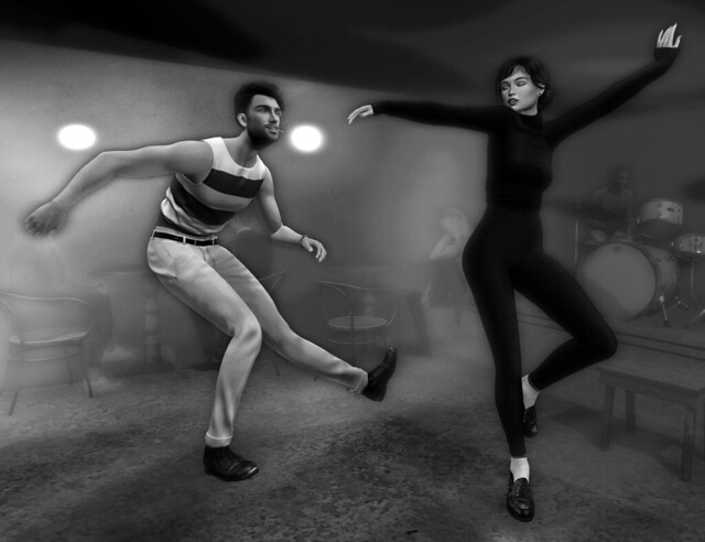 inspired by Audrey Hepburn's dance scene in the film Funny Face