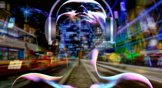 Lost in the city's symphony, she becomes one with the rhythm of urban nights." #SundayFunday - Face the music