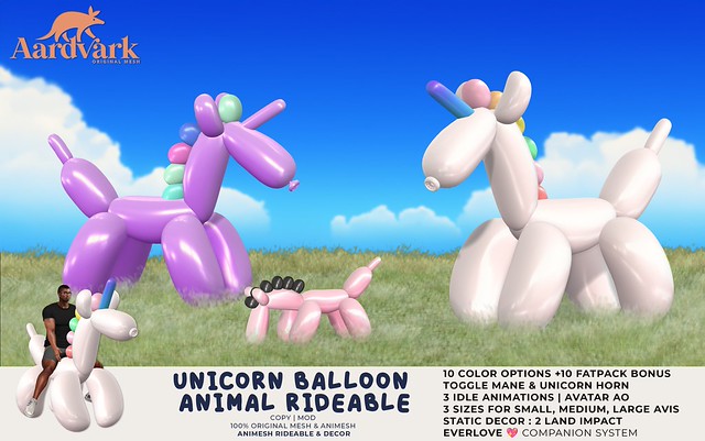 Aardvark Unicorn Balloon Animal