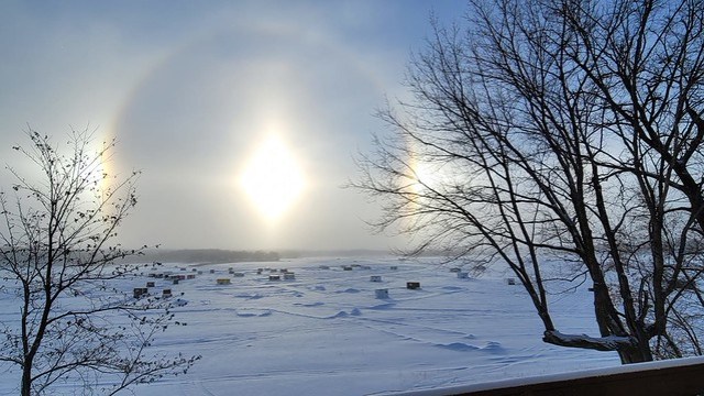 Sundogs from the balcony